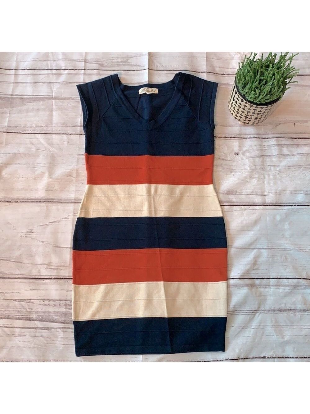 Pink Rose Blue and Orange Sheath Mini Dress V-Neck Sleeveless
